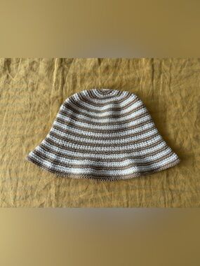 Boheme Goods striped crochet hat